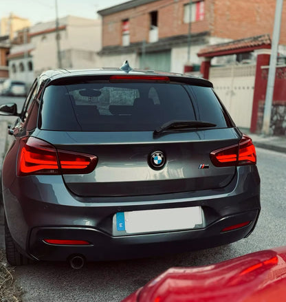 Anello Contorno Logo Posteriore per Bmw 1 F20 F22 Nero Lucido