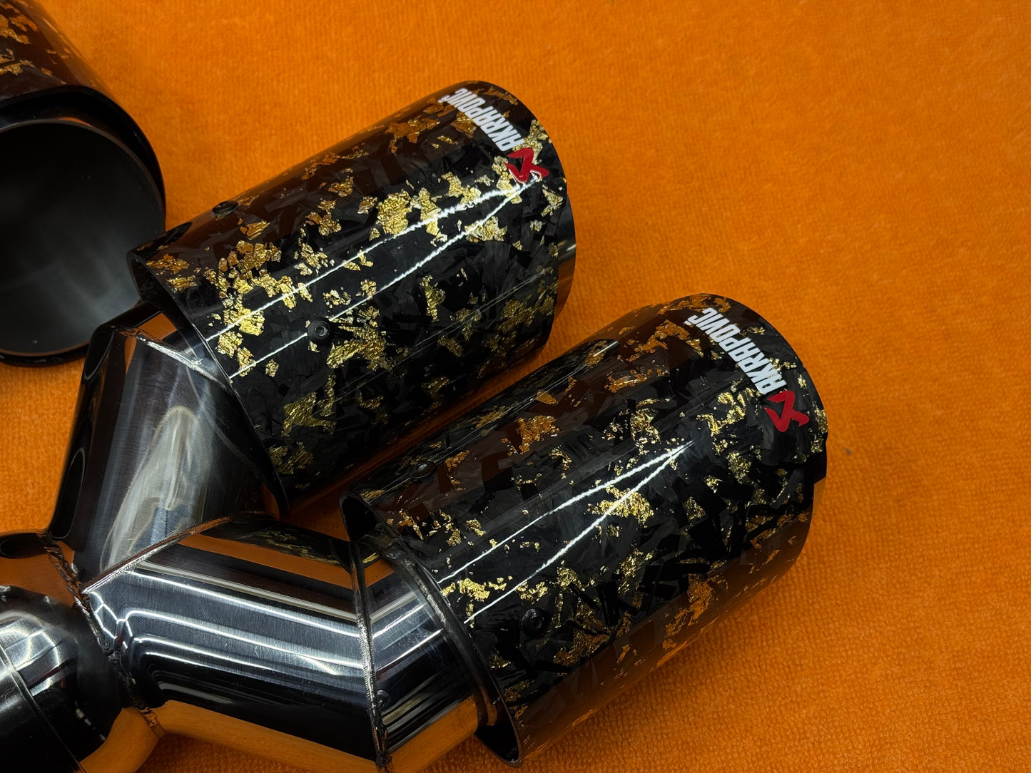 Terminale Doppio Scarico Auto Universale AK Forged Carbon