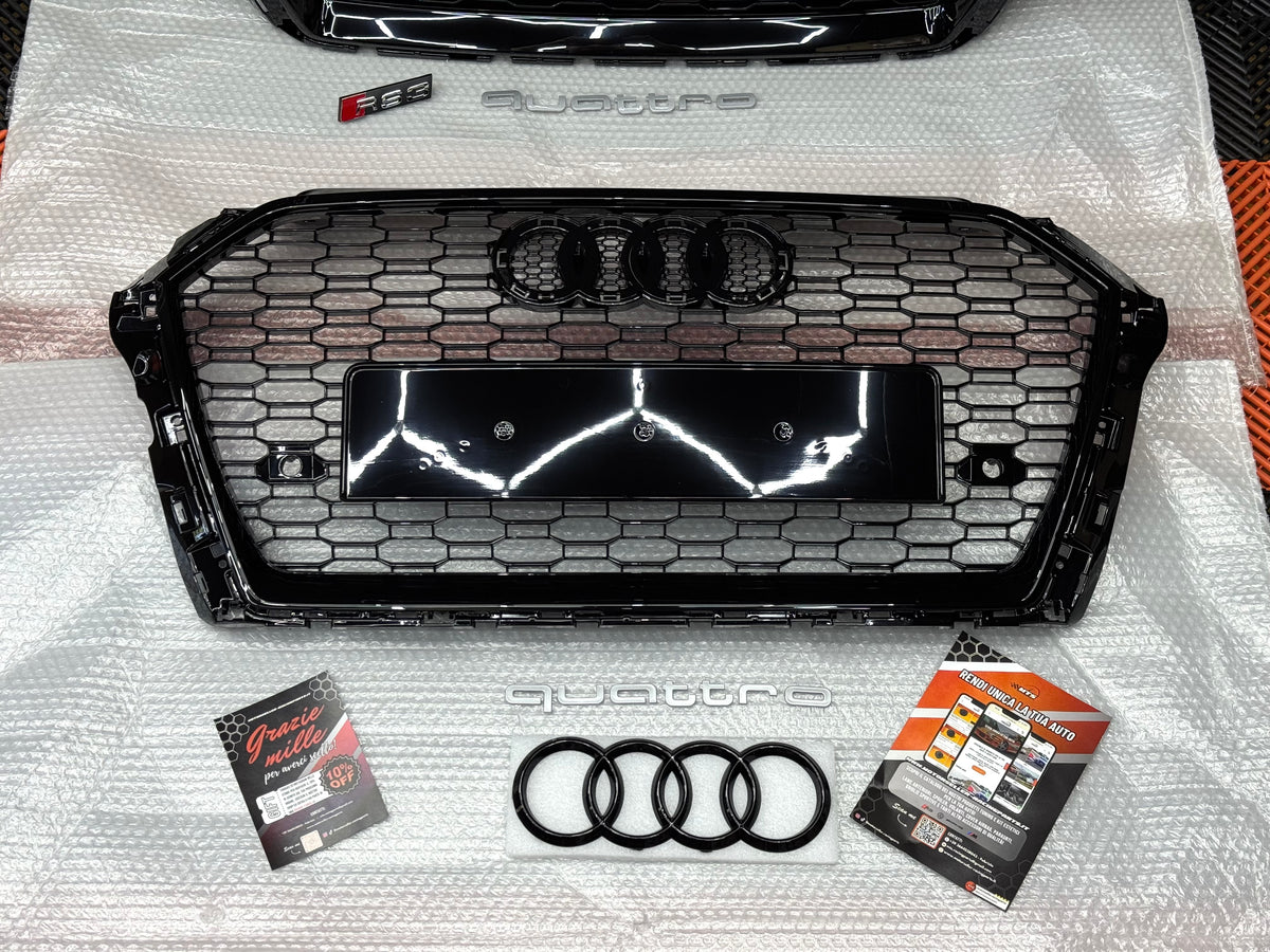Griglia Anteriore RS look per Audi A3 8V No Radar (17-20)
