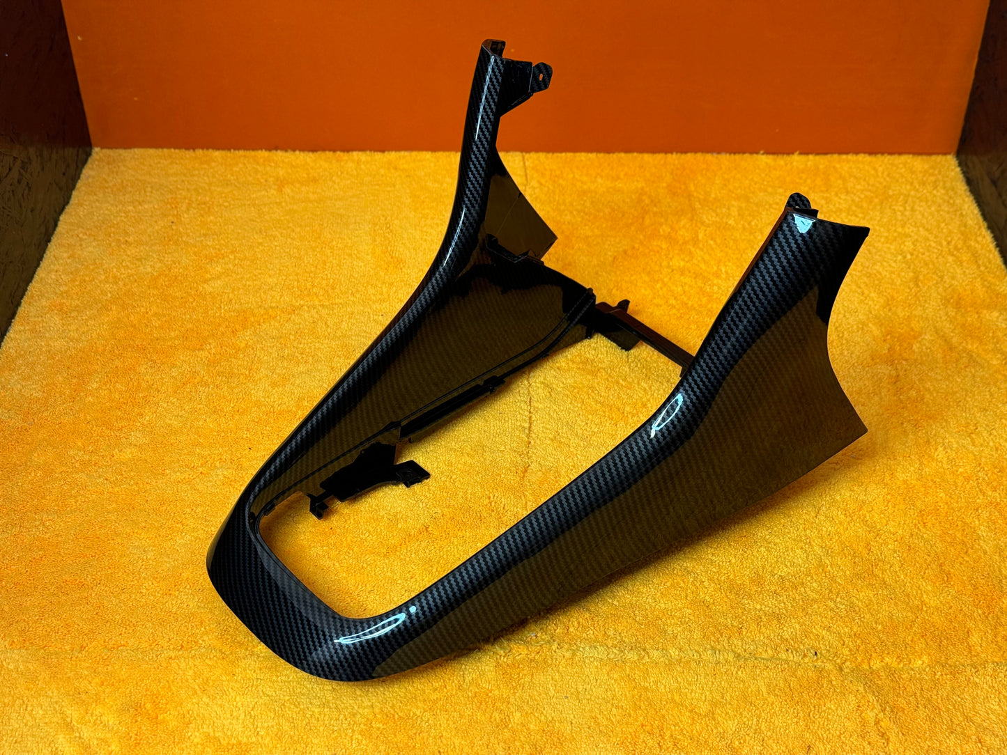 Copertura pannello Del Cambio Console Centrale in Carbon Look per VW Golf MK6
