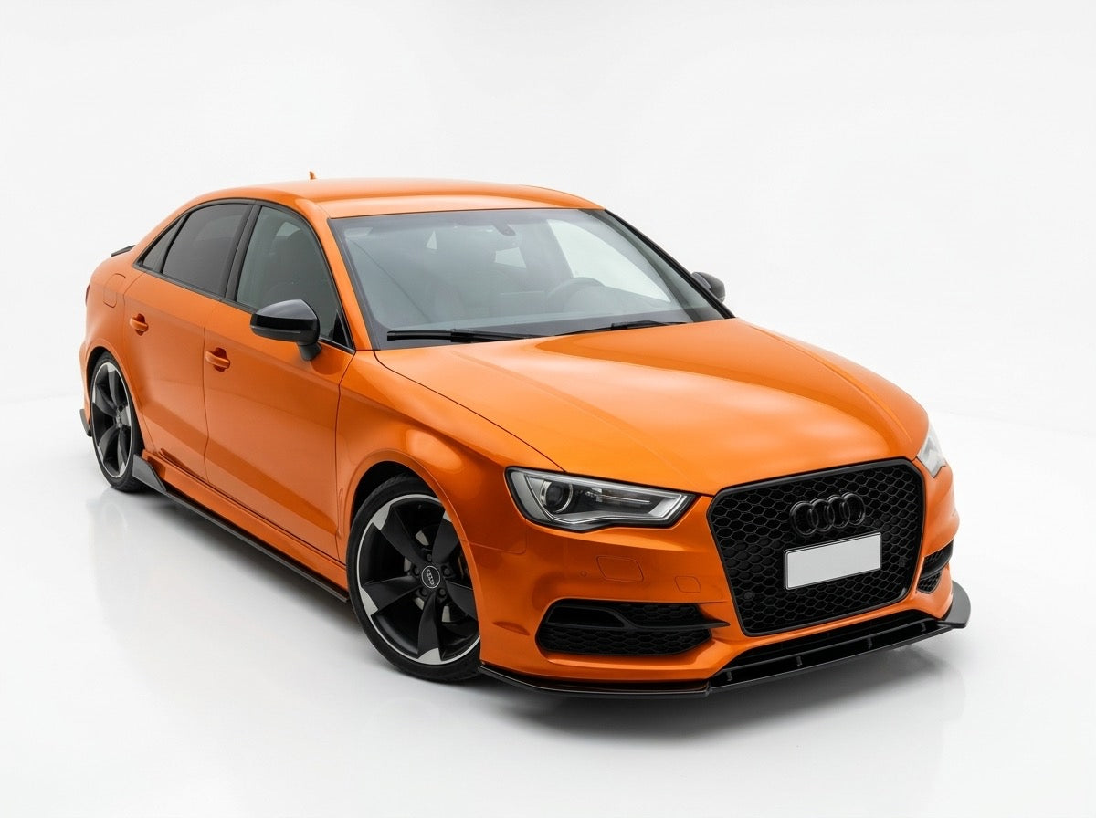 Lama Spoiler Paraurti Anteriore Per Audi A3 S3 S-line 8V (13-16)