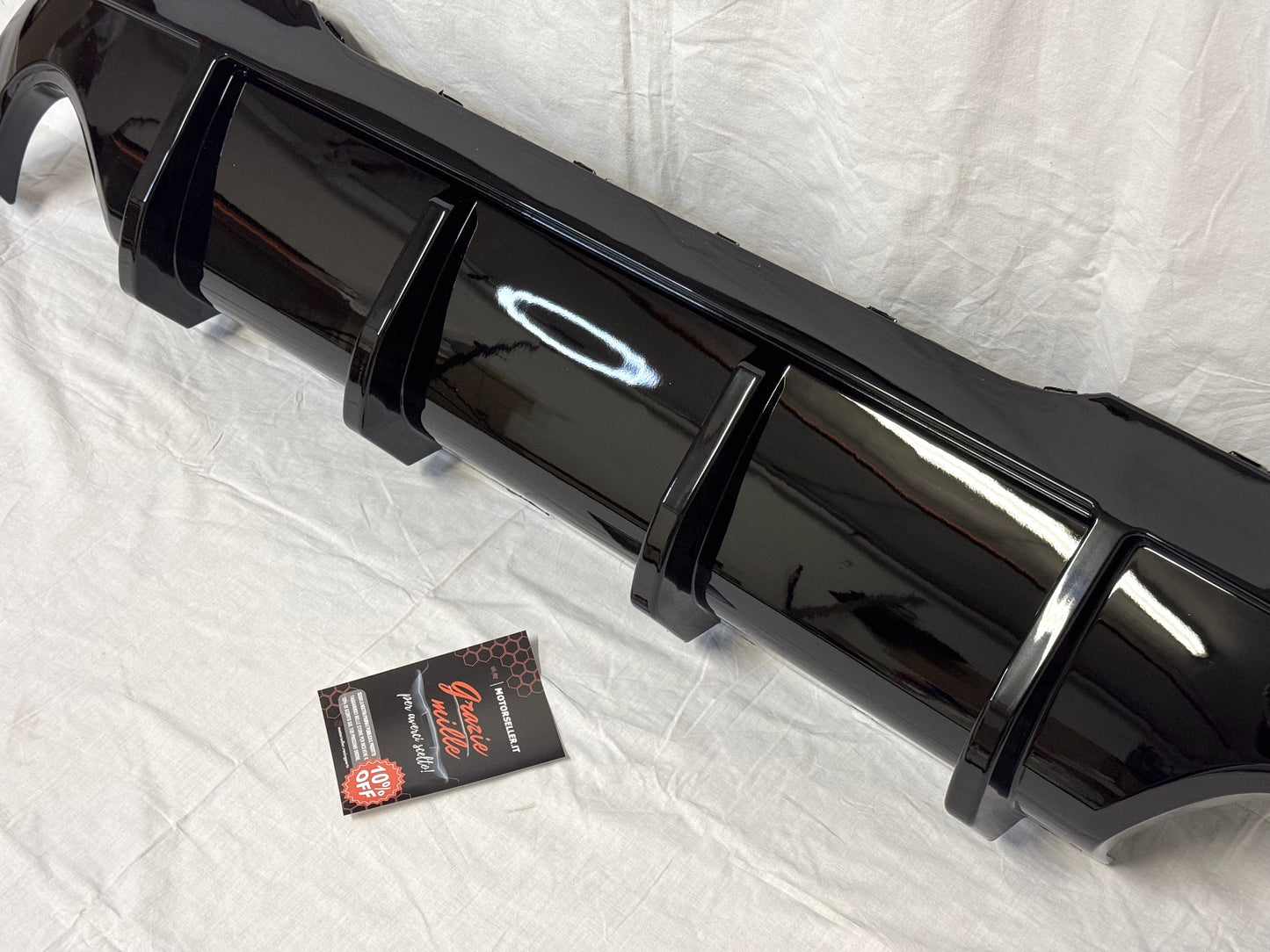 Diffusore Posteriore Stile M per Bmw Serie 1 F40 Nero lucido (20-24)