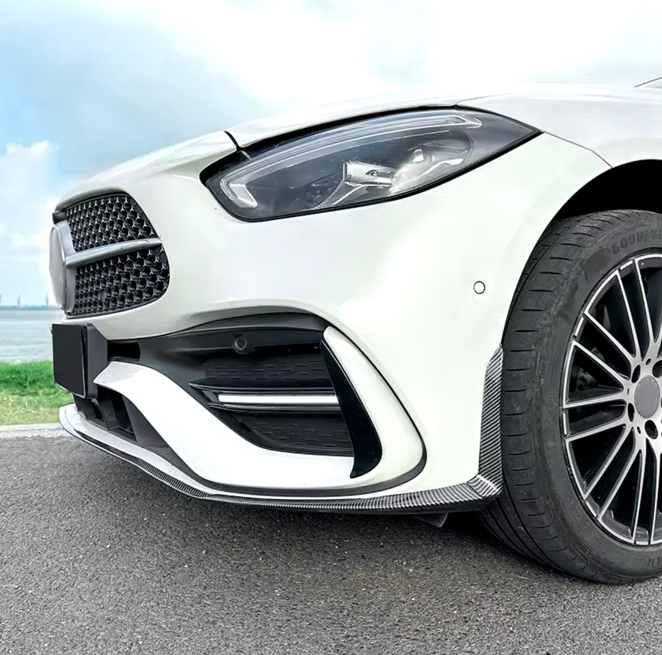 Lama Spoiler Paraurti Anteriore Per Mercedes Classe C W206 (21-24)