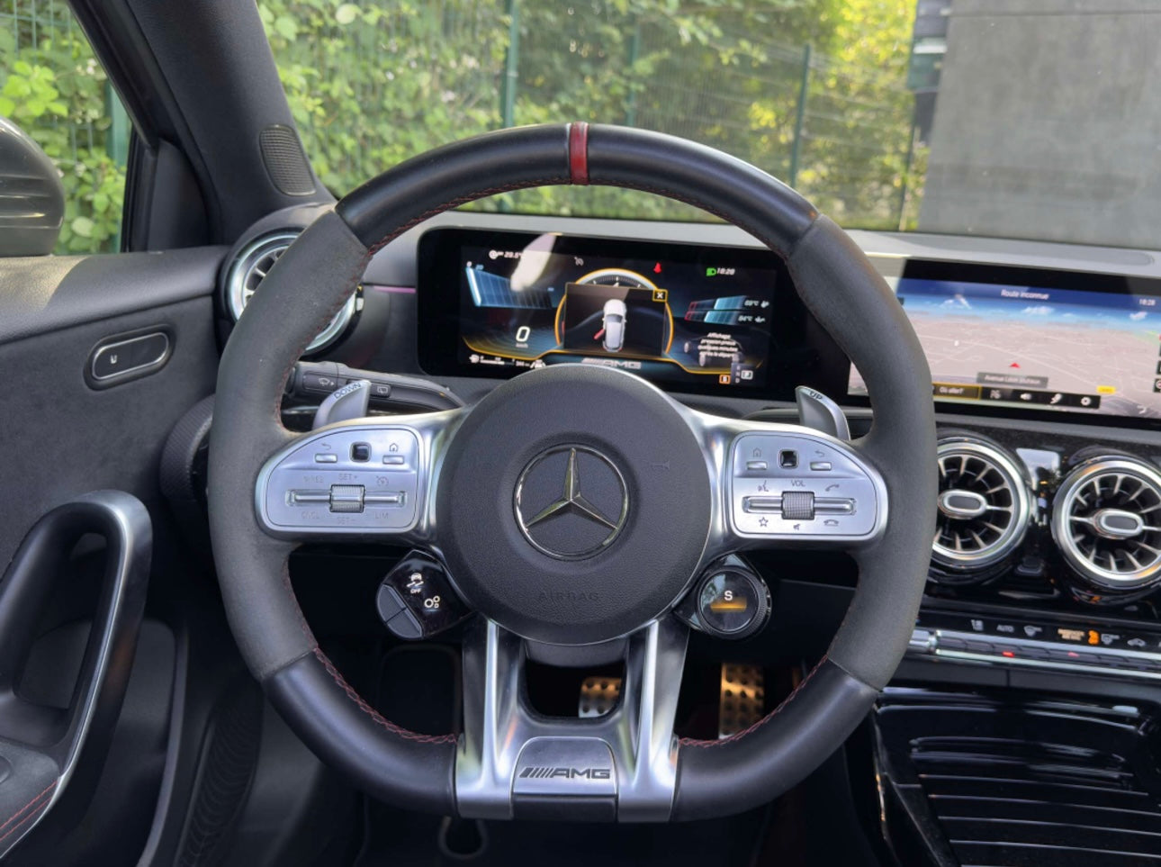Paddle Volante Palette Real Carbon Fiber per Mercedes Classe A CLA C AMG (vari colori)