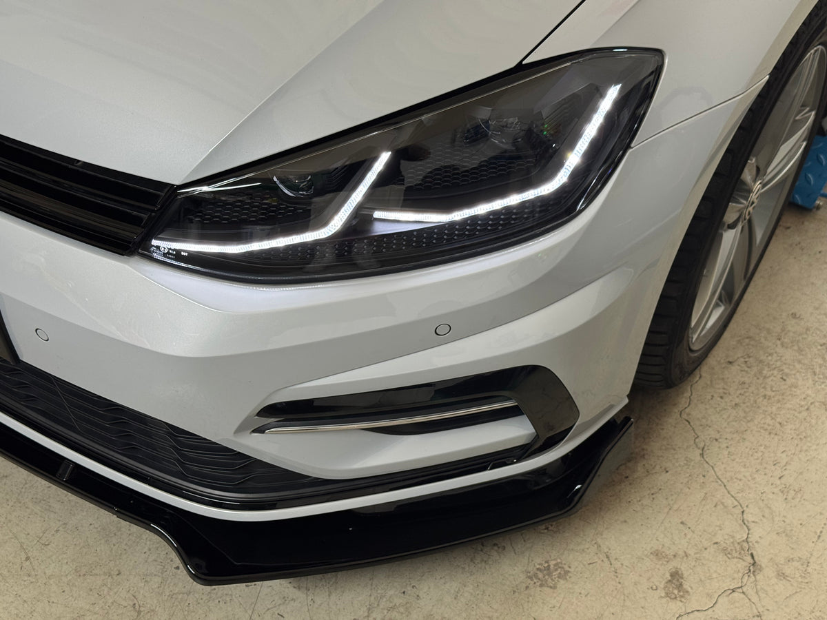 Coppia Fanali Anteriori Dinamici Full Led Fumè per VW Golf MK7 MK7.5