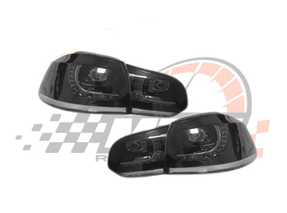 Coppia Fanali Posteriori Dinamici Full Led Fumè per Golf MK6