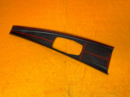 Copertura Console Centrale Real Carbon Fiber per Bmw serie 3 4