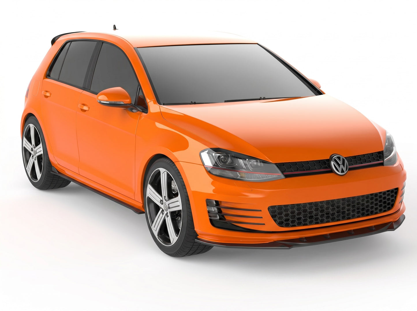 APEX DESIGN - Lama spoiler anteriore per Volkswagen Golf GTI GTD MK7 (2013–2016)