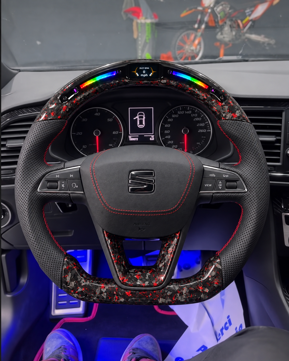 Volante personalizzato per Seat Leon (2012-2015)