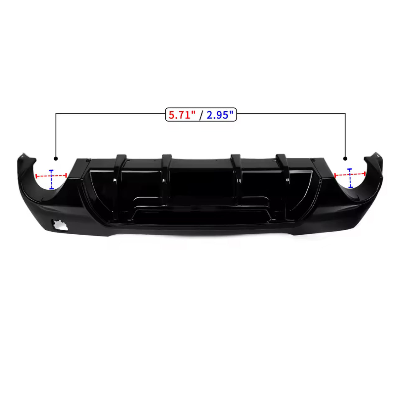 Diffusore Posteriore Stile M per Bmw Serie 1 F40 Nero lucido (20-24)