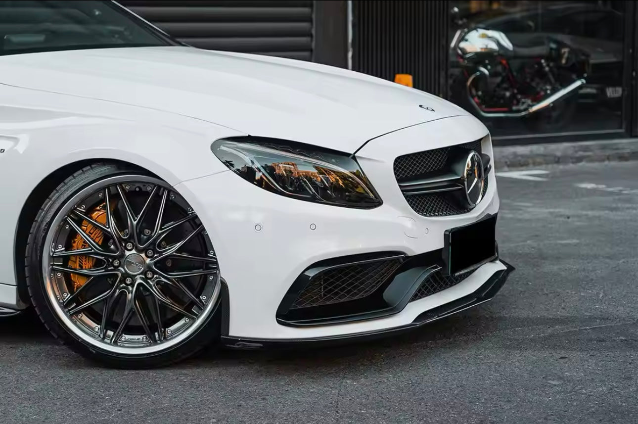 Lama Spoiler Paraurti Anteriore Per Mercedes Classe C63 AMG W205 (14-21)
