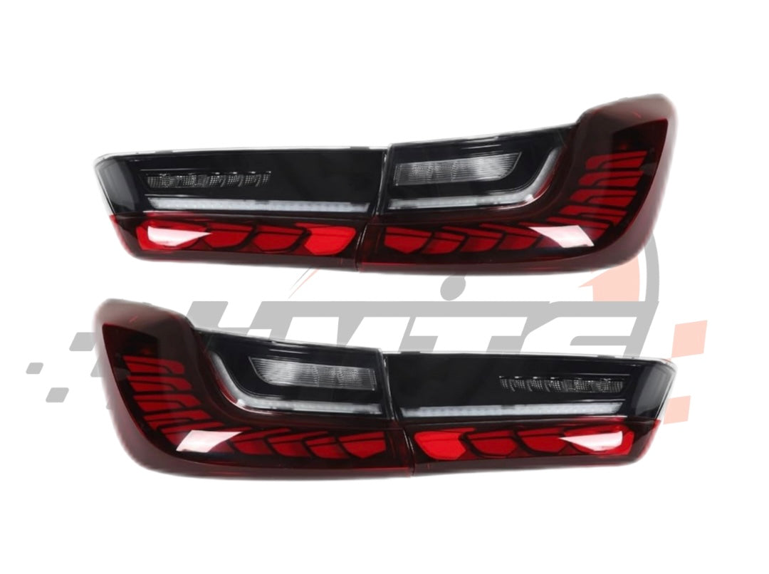 Coppia Fanali Posteriori Dinamici OLED Full Led Fumè per Bmw 3 G20 M3 G80