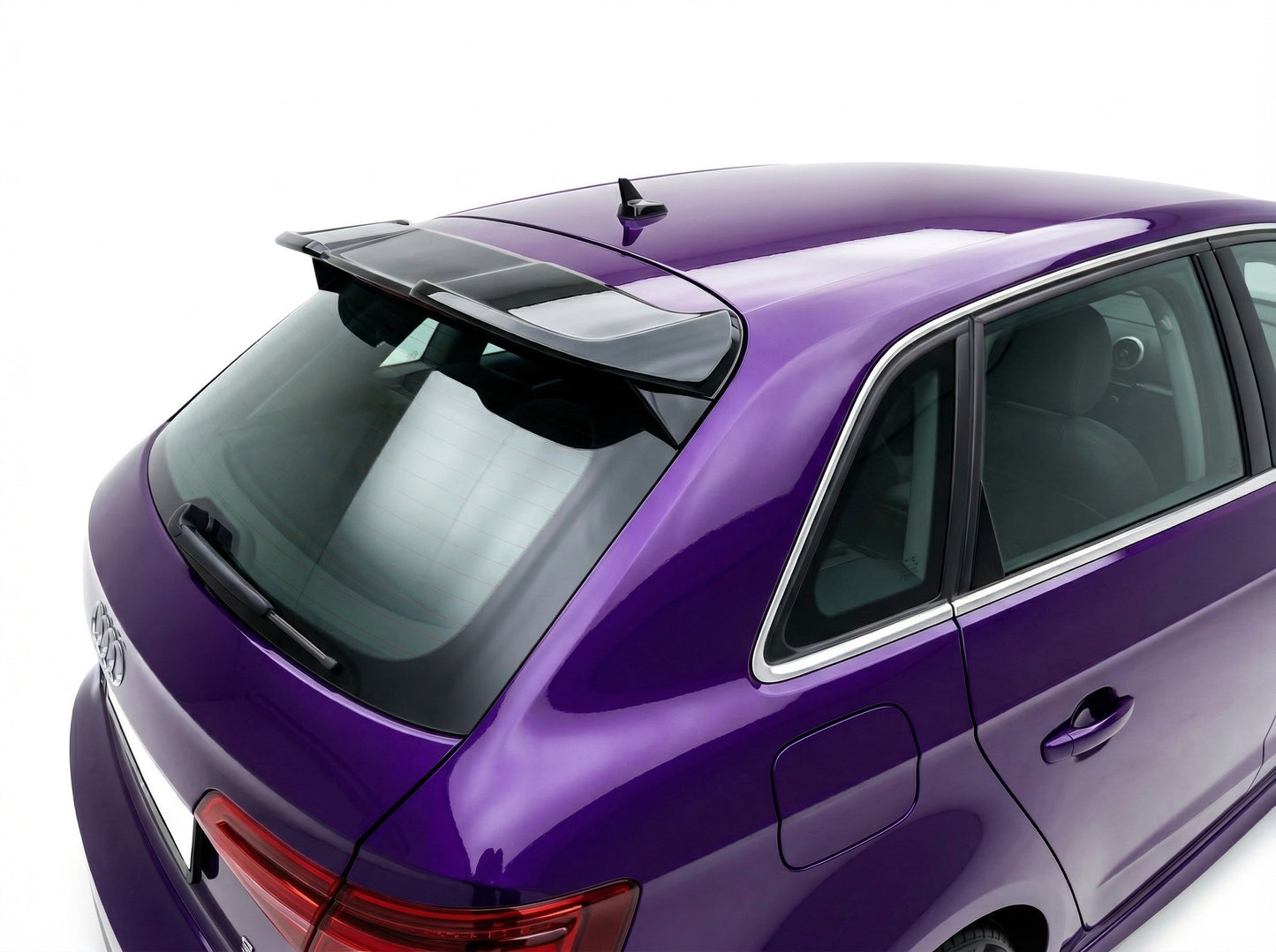 Spoiler Posteriore nero lucido per AUDI A3 Standard (13-20)