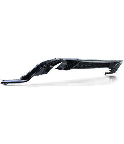 Diffusore Posteriore GTI Look Doppia uscita per VW Golf MK7.5 Nero Lucido(17-20)