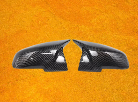 Coppia Calotte Specchio Retrovisore Real Carbon Fiber per BMW Serie 1 2 3 4