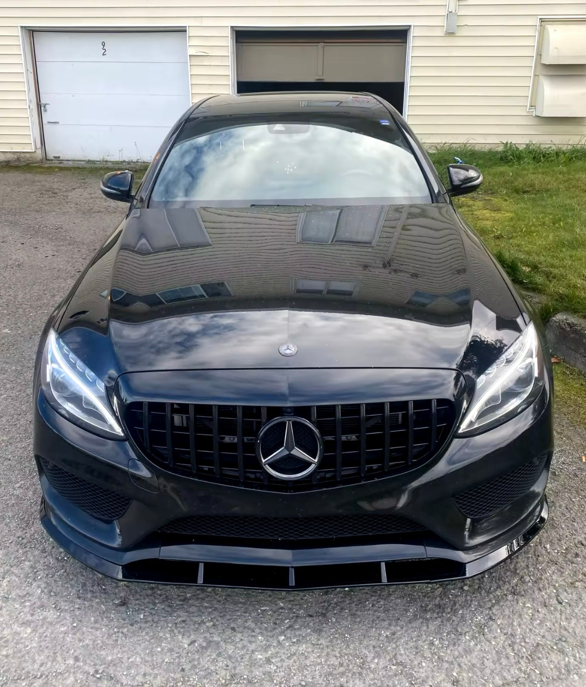 Lama Spoiler Paraurti Anteriore Per Mercedes Classe C W205 (14-18)