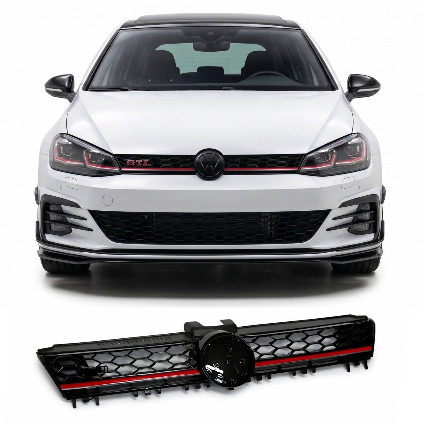 Griglia centrale per VW Golf MK7 GTI Rline Look (13-17)