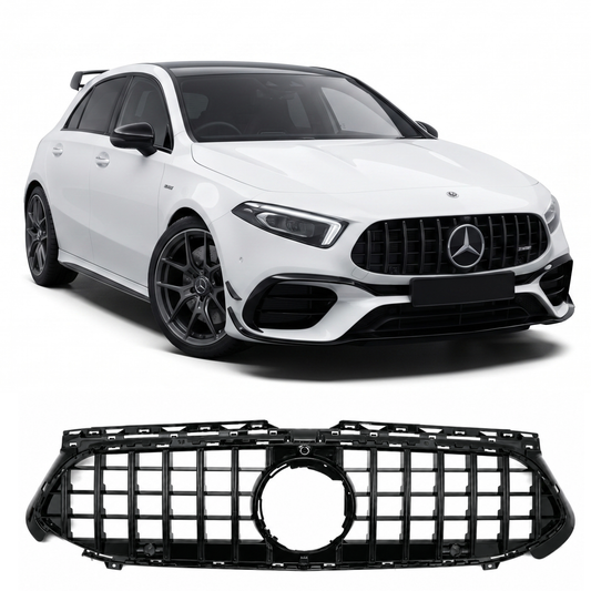 Griglia Panamericana per Mercedes Classe A W177 Restyling Nero Lucido (2023+)