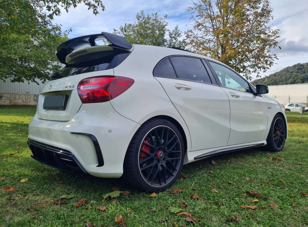 Rear lip Paraurti Posteriore Per Mercedes Classe A W176 Nero lucido (13-18)