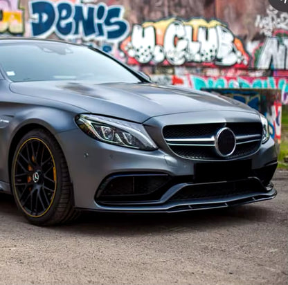Lama Spoiler Paraurti Anteriore Per Mercedes Classe C63 AMG W205 (14-21)
