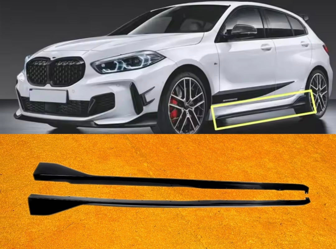 Minigonne Laterali Nero Lucido per Bmw 1 F40 (20-24)