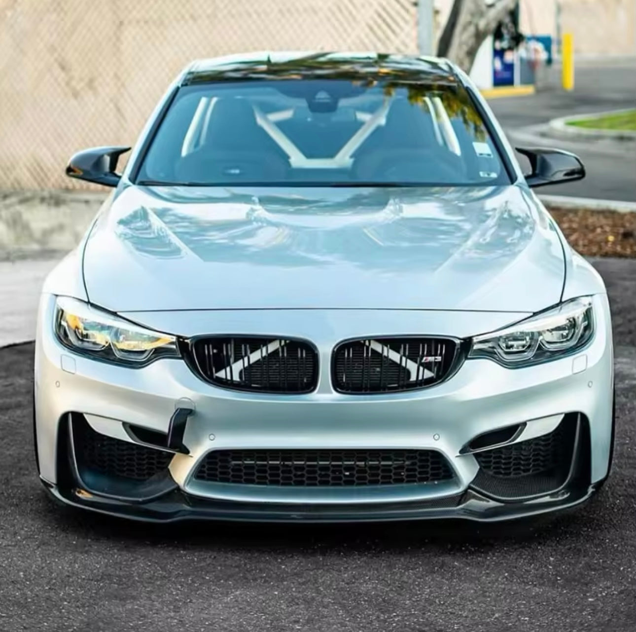 Lama Spoiler Paraurti Anteriore Per Bmw M3 F80 M4 F82 (14-20)