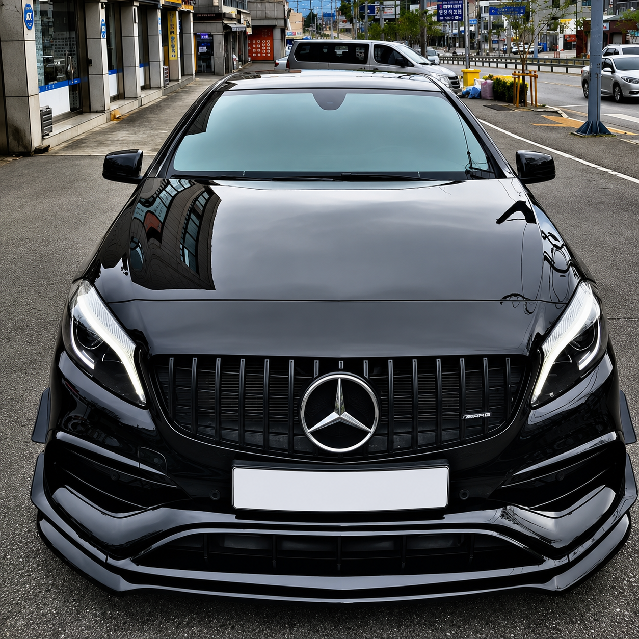 Lama anteriore per paraurti anteriore per Mercedes Classe A W176 (12-18)