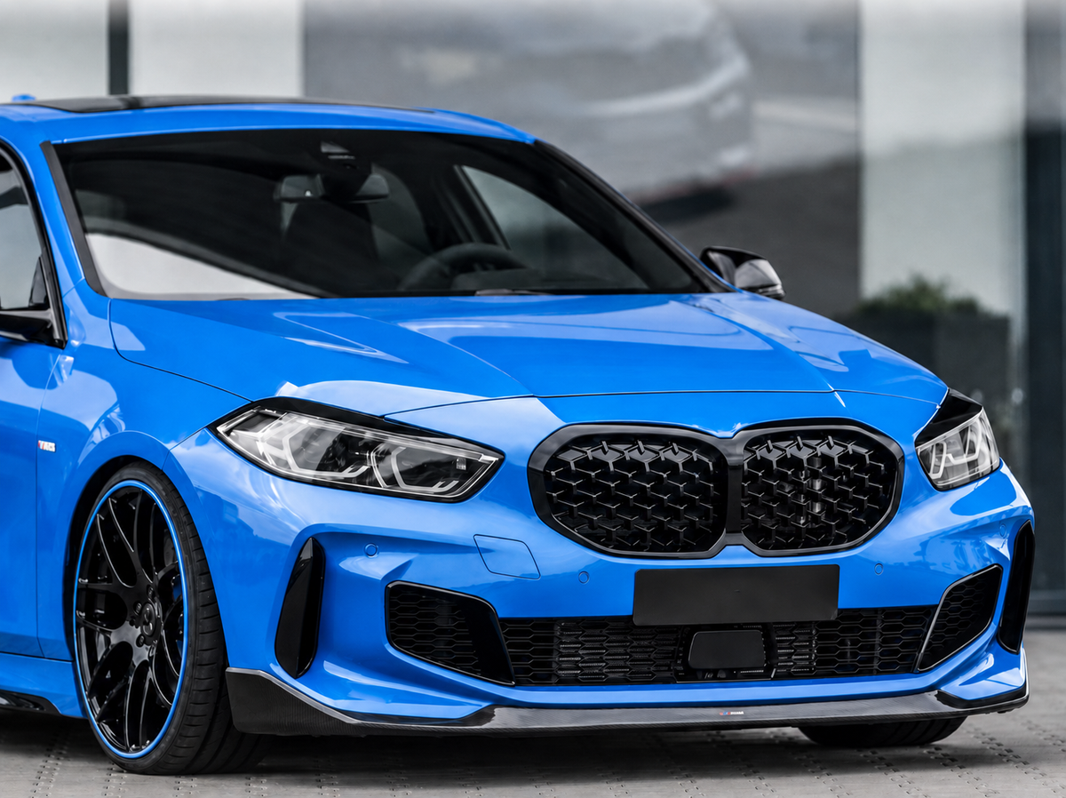 Griglia Anteriore M Look per BMW Serie 1 F40 F41 Nero Lucido (19-26)