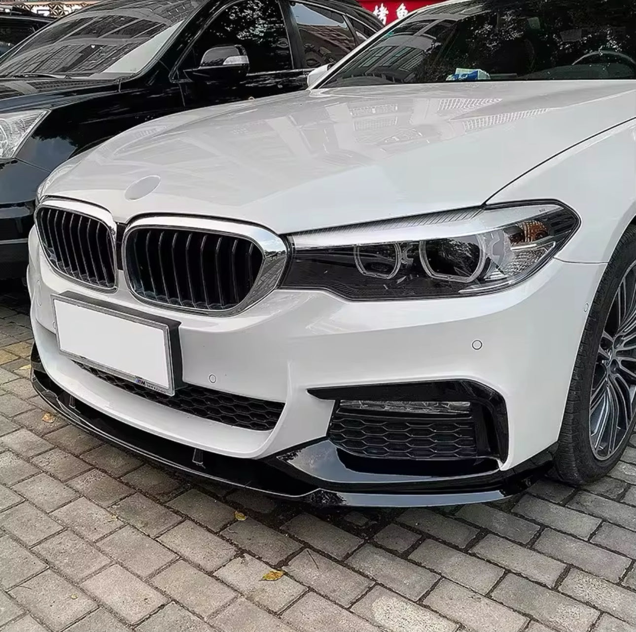 Lama Spoiler Paraurti Anteriore Per Bmw 5 G30 G31 Msport (17-24)