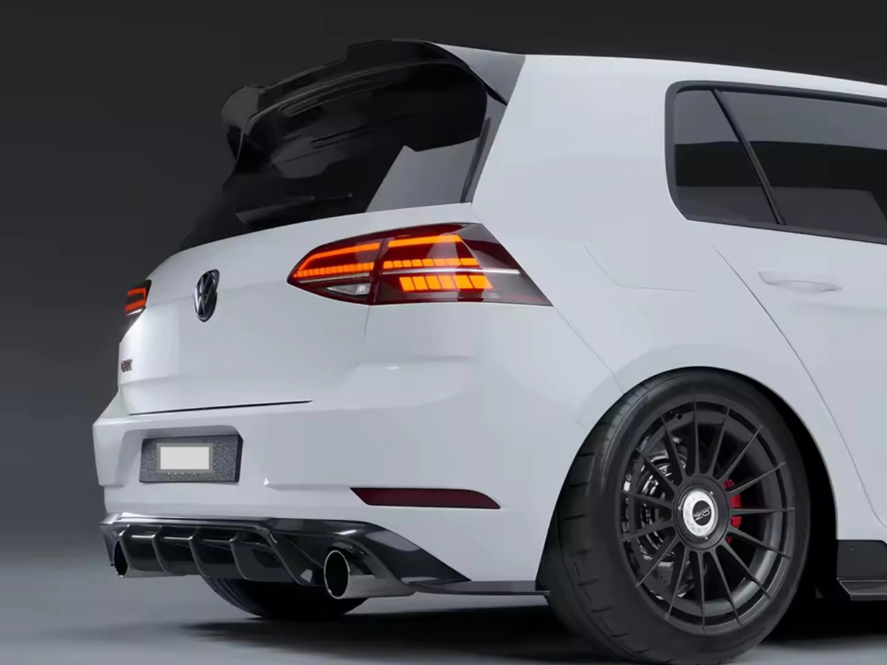 Spoiler Posteriore per VW Golf MK7 MK7.5 GTI GTD R