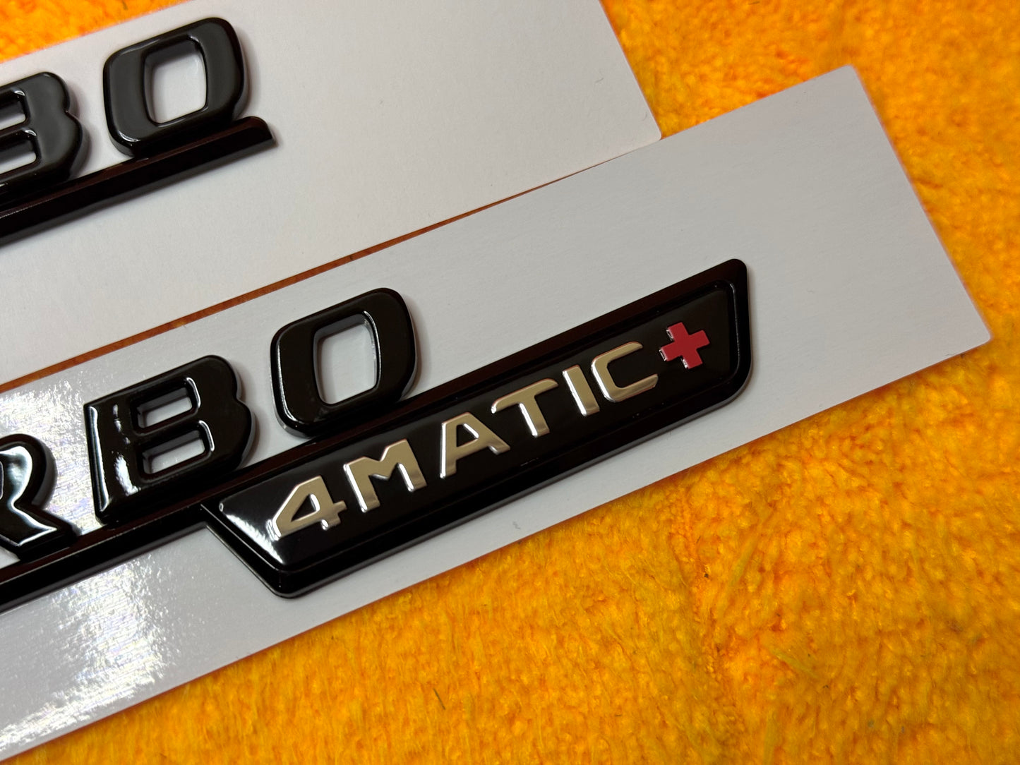 Badge Laterale TURBO 4matic +  per Mercedes Classe A W176 W177