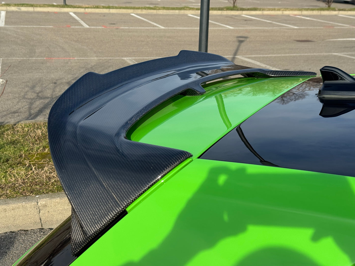 Spoiler Clubsport Posteriore Real Carbon Fiber V2 per VW Golf MK8