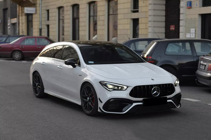 Front lip Paraurti Anteriore Per Mercedes Classe CLA C118 CLA35/45 Nero lucido(19-24)