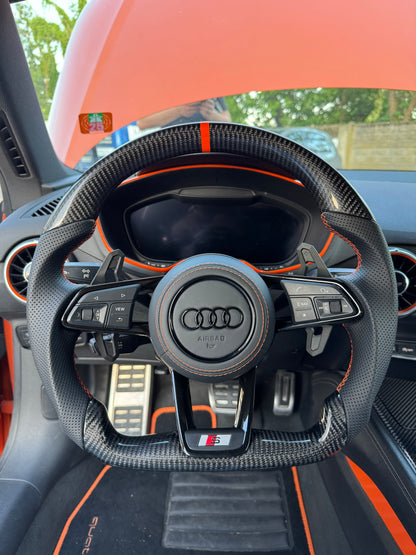 Cornice Volante Audi TT MK3 Nero Lucido/Carbon fiber