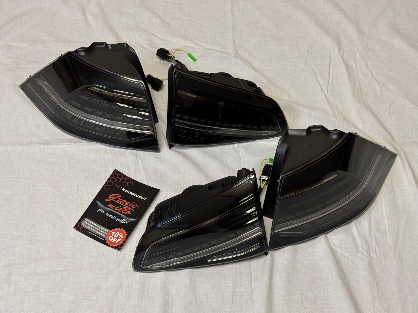 Coppia Fanali Posteriori Dinamici Full Led Fumè per Golf 7 e 7.5