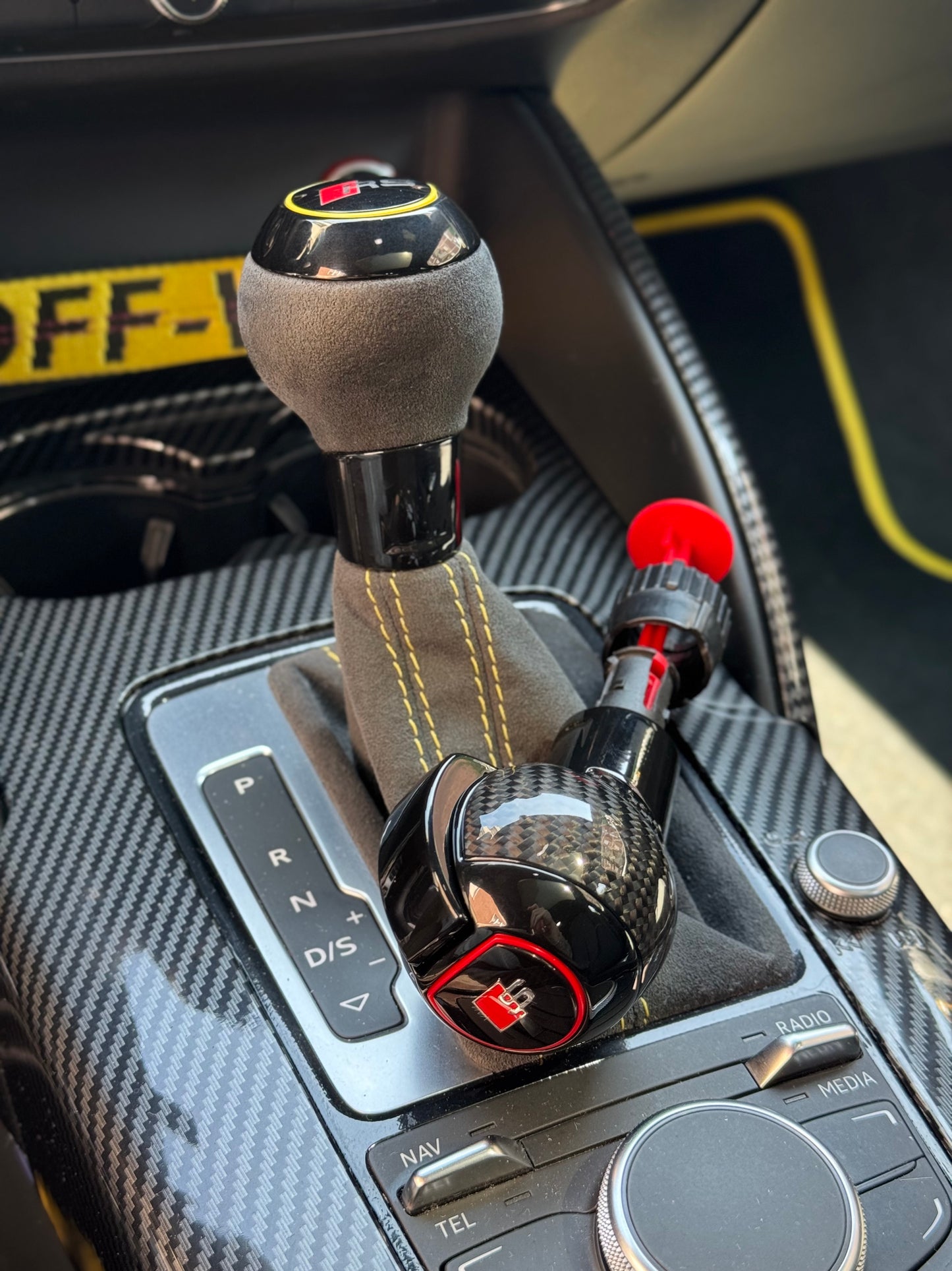 Pomello Cambio Audi S-Tronic Logo S - RS (vari colori)