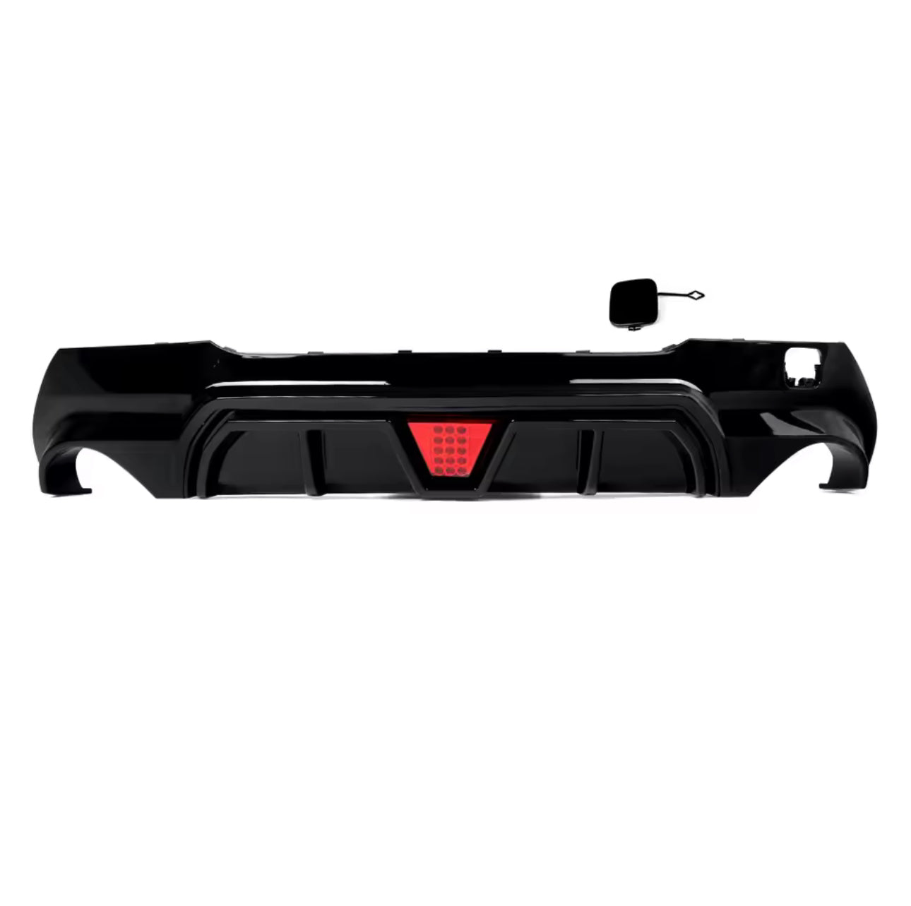 Diffusore Posteriore con Led Stile M per Bmw Serie 1 F40 Nero lucido (20-24)