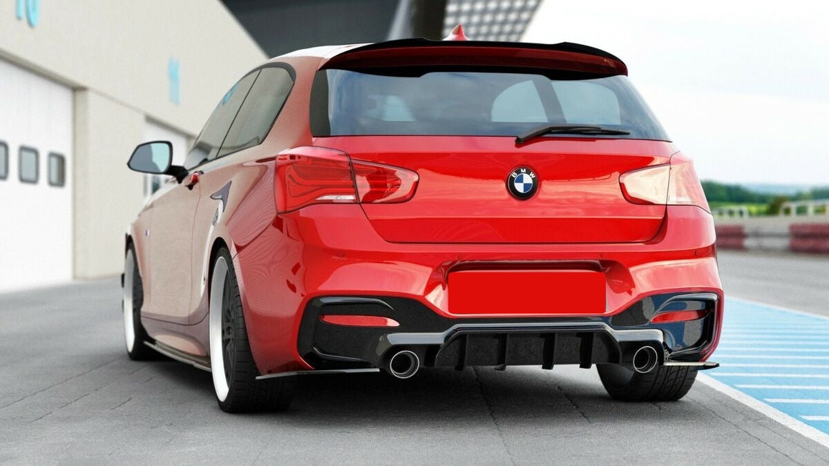 Diffusore Posteriore Carbon look Stile M per Bmw Serie 1 F20 F21 (15-19)