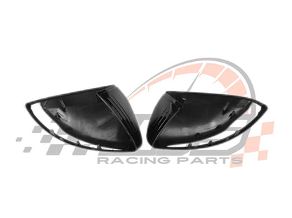 Coppia Calotte Specchio Retrovisore per Mercedes Classe C W205 Nero lucido/Carbon look (14-21)
