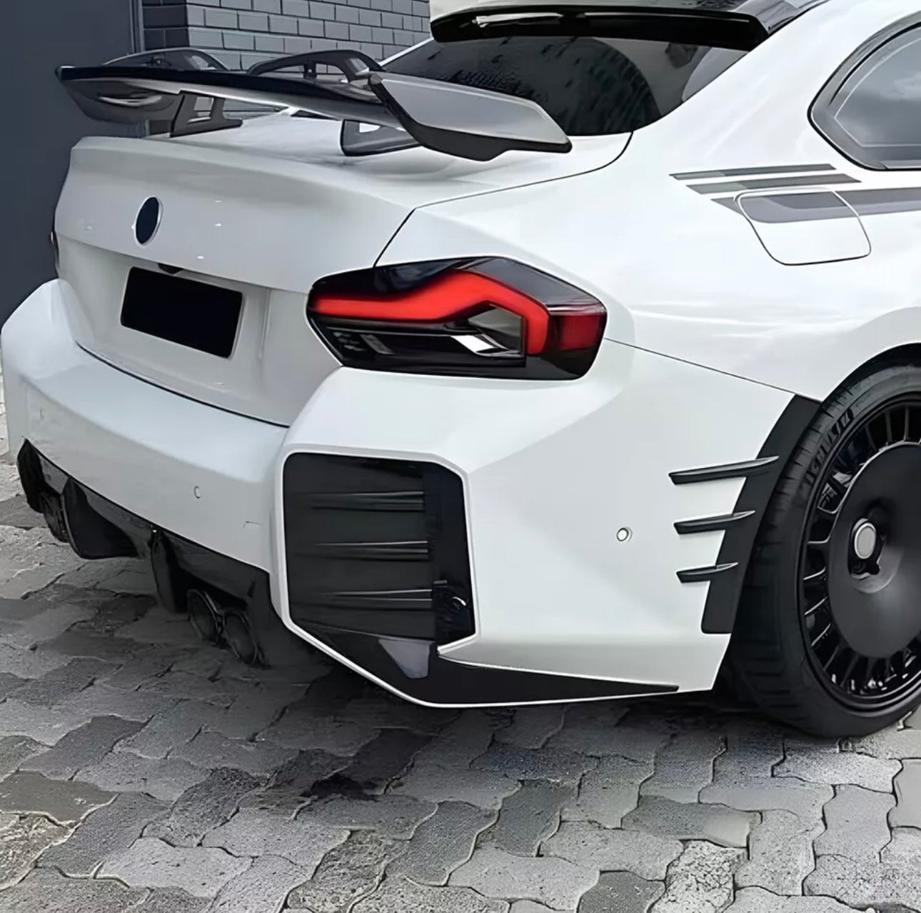 Rear lip Paraurti Posteriore Per Bmw 2 G87 M2 Msport (20-24)