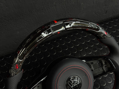 Volante personalizzato con LED di cambiata per Volkswagen Golf MK7 MK7.5 (configuralo)