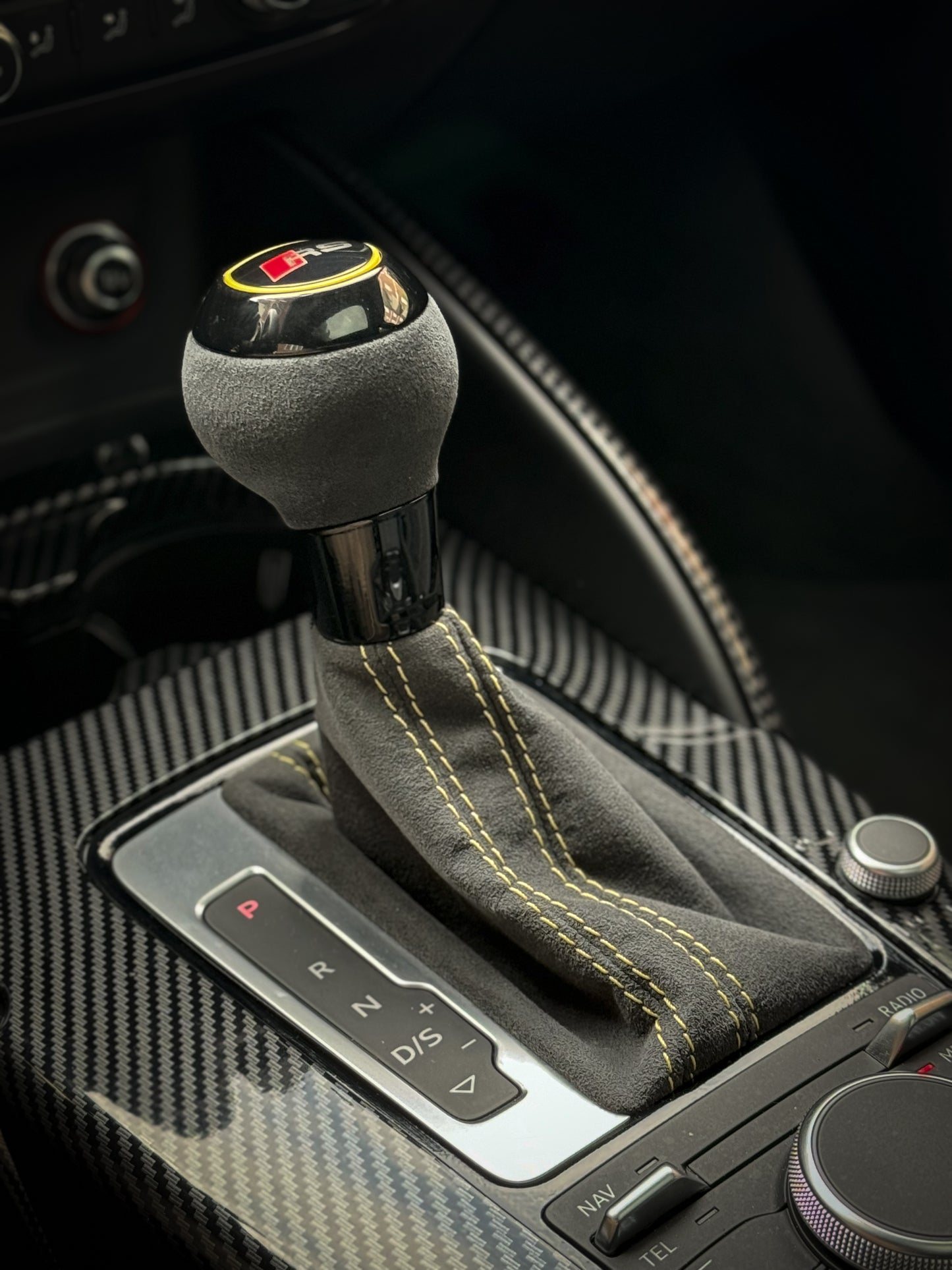 Pomello Cambio Audi S-Tronic Logo S - RS (vari colori)