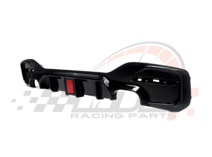 Diffusore Posteriore Stile M con luce freno a led per Bmw Serie 1 F20 F21 Carbon/nero lucido (15-19)