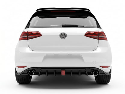 Diffusore Posteriore TCR Look con Stop a led per Volkswagen Golf MK7 GTI GTD R (12-16)