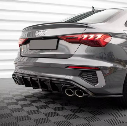 Diffusore Posteriore Doppia uscita per Audi A3 8Y Sedan (20-24)