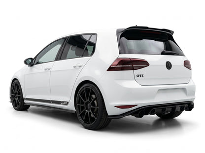 Diffusore Posteriore TCR Look Doppia uscita per VW Golf MK7 GTI GTD (12-16)