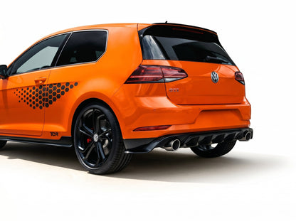 Diffusore Posteriore TCR Look Doppia uscita per Volkswagen Golf MK7.5 GTI (17-20)