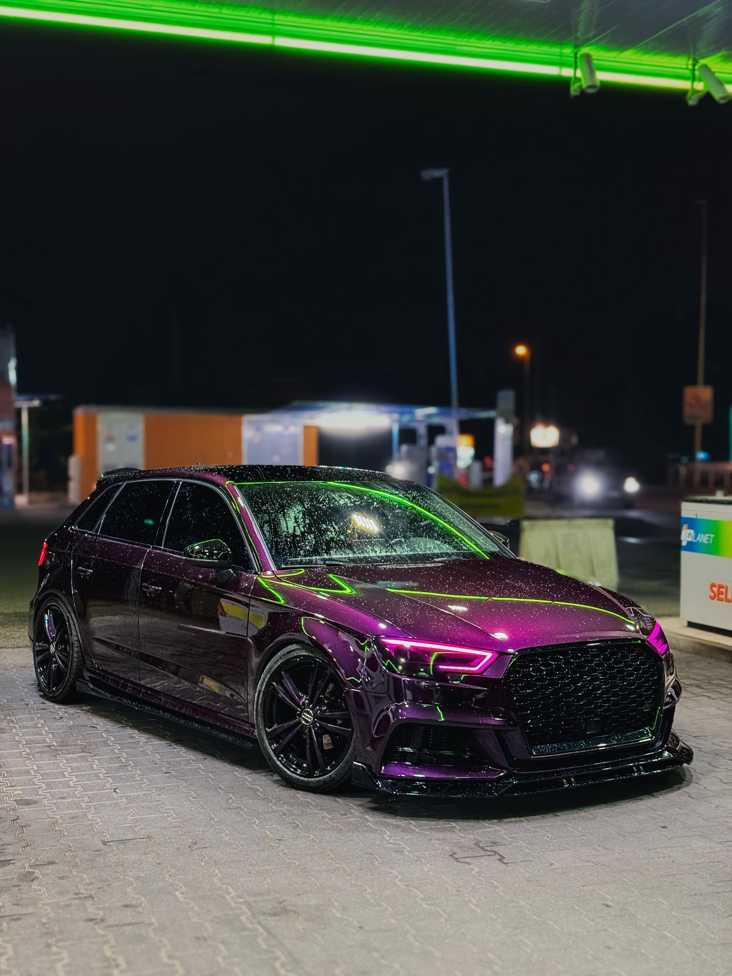 Lama Spoiler Paraurti Anteriore Per Audi A3 S3 S-line 8V (17-20)