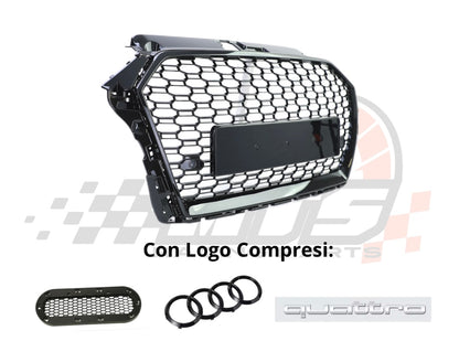 Griglia Anteriore RS look per Audi A3 8V No Radar (17-20)