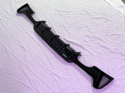 Diffusore Posteriore Stile M per Bmw Serie 4 F32 F33 F36 Carbon look/Nero lucido (13-20)